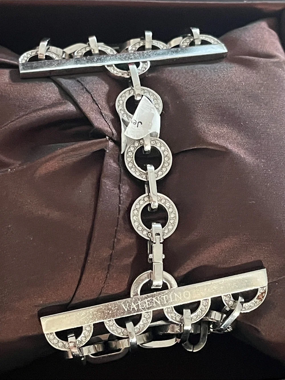 Valentino bracket watch with crystals